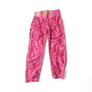 Under Armour Girls 4T Pink Print Athletic Leggings Kids Activewear‎